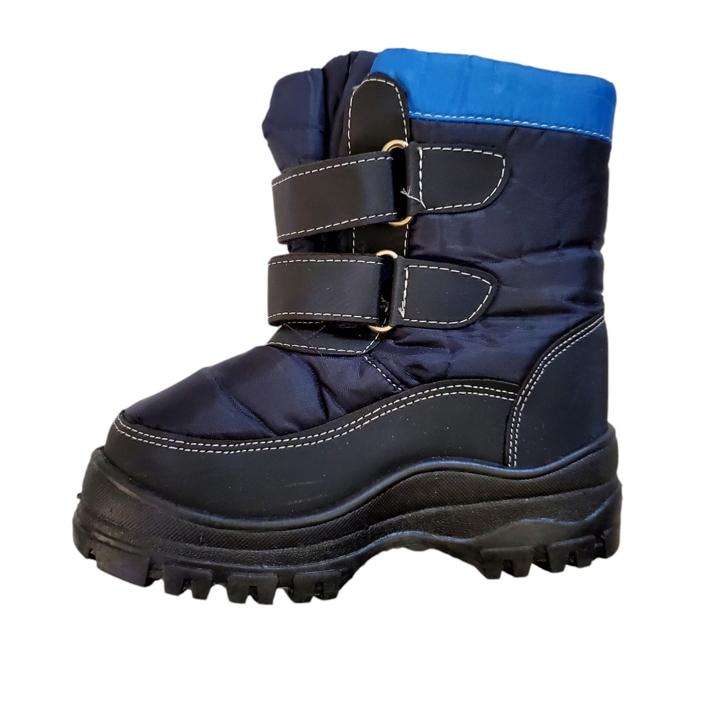 Storm Kidz Snow boots New Sz 9 Waterproof Insulated Black/Blue
